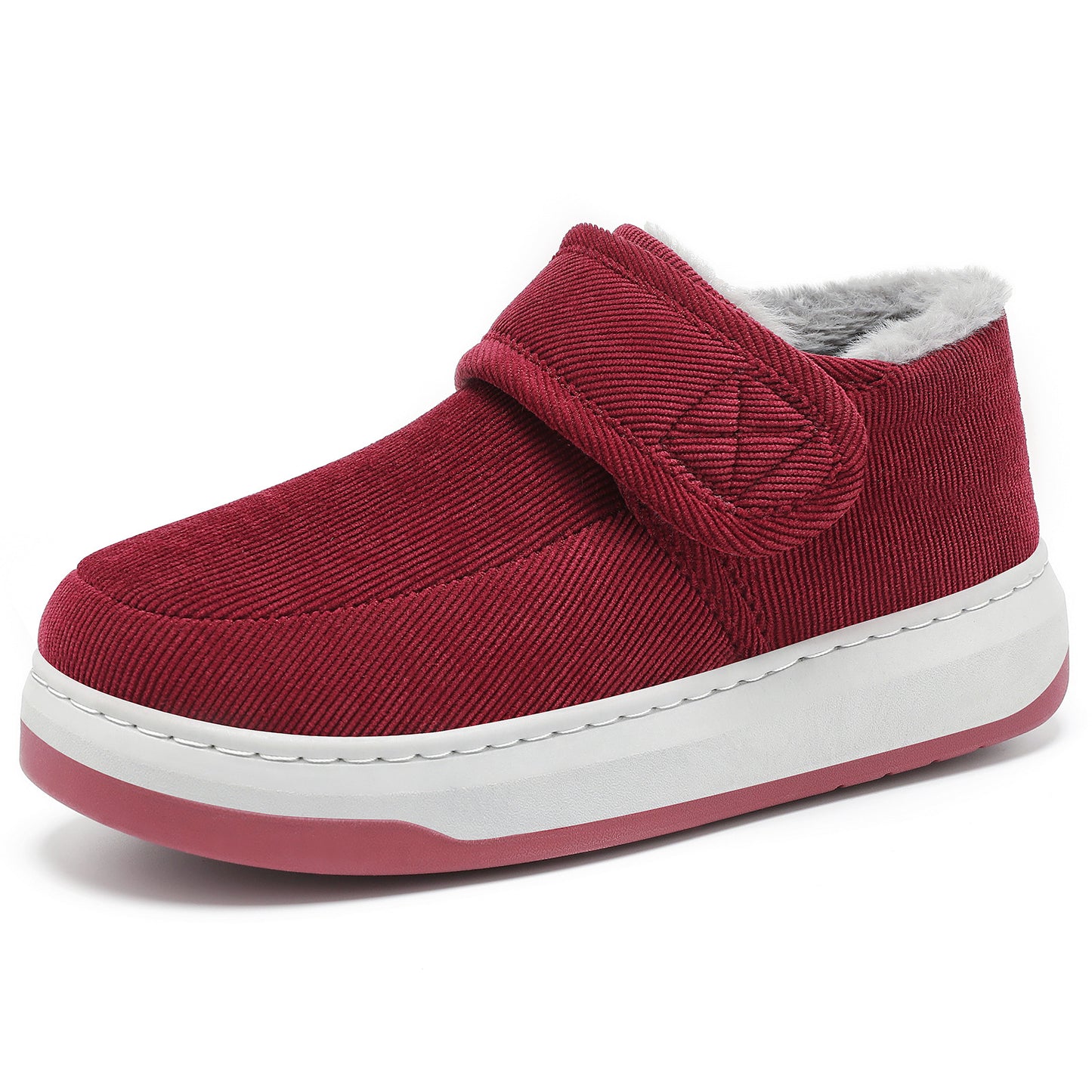 🔥❤❄Téli pamut papucsok időseknek, meleg pamutcipő polár béléssel középkorúaknak és időseknek kültéri viseletre