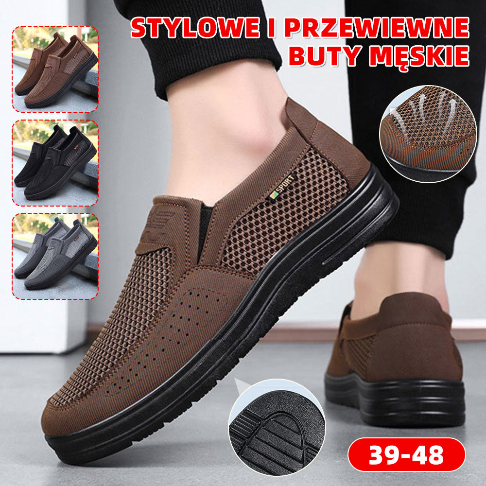 Nowe, wiosenne buty z siateczki – oddychające, lekkie, codzienne buty w dużych rozmiarach