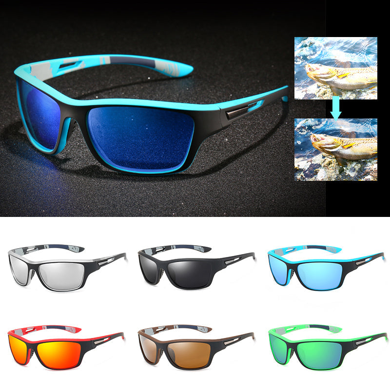 🚵‍♂️😎 【50% de descuento 🔥】🕶⚡ Gafas de sol deportivas polarizadas para hombre con lente de espejo real, modernas y a prueba de polvo, perfectas para ciclismo al aire libre