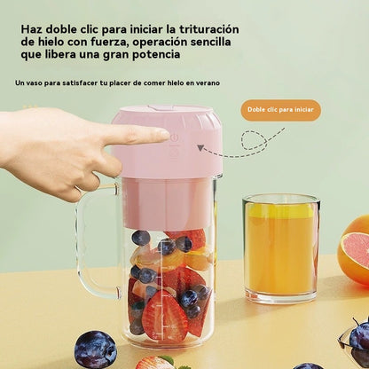 ✨🍎【400ml】Exprimidor portátil: llévelo con usted a cualquier lugar y disfrute de jugos de frutas y verduras frescos y saludables en cualquier momento.