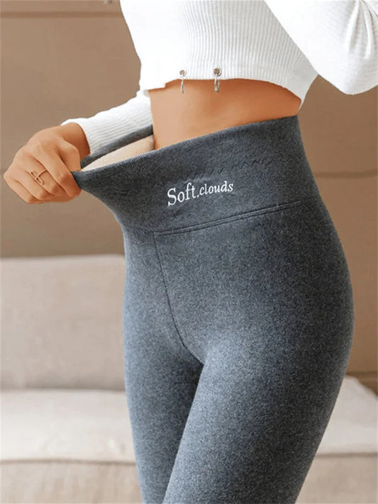 💕 [S-5XL] Legginsy ocieplane z wełny, wysoki stan, duży rozmiar, wysoka elastyczność