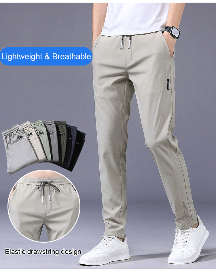 【Compre 1 y obtenga 1 gratis】【M-5XL】2026 nuevos pantalones elásticos informales para hombre, cómodos y a la moda