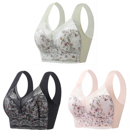 🎁Sujetador de seda helada sin costuras, talla grande, transpirable y ajustable [40 kg-100 kg]