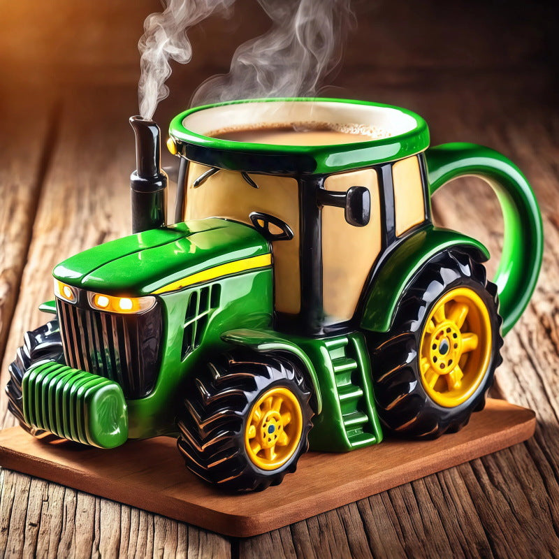 【50% OFF】😊☕Retro filiżanka do kawy w kształcie traktora rolniczego