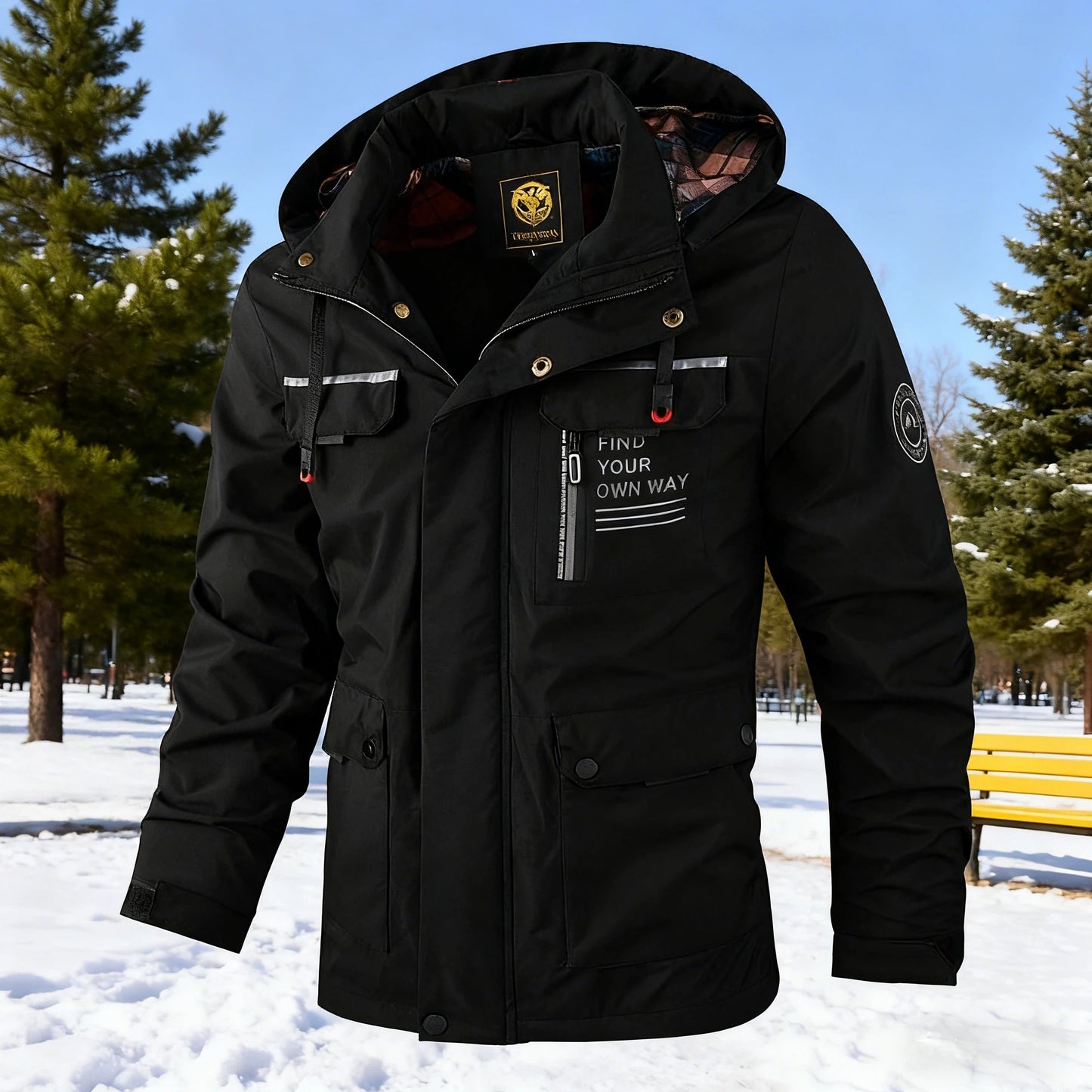 🔥🔥【【M-6XL】Új, vastag, meleg ősz- téli férfi kabát, amely szellőálló és vízálló