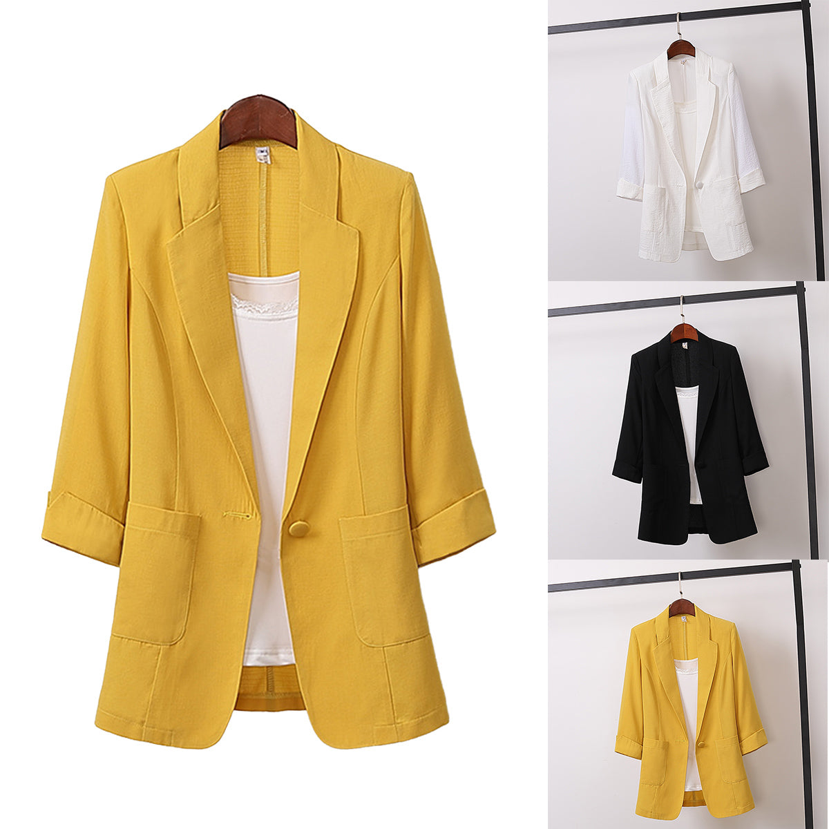 2025 nou costum blazer de dama marime plus, casual si versatil