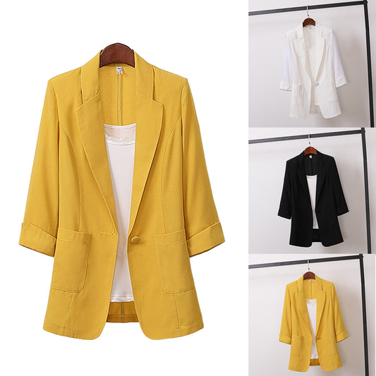2025 nou costum blazer de dama marime plus, casual si versatil