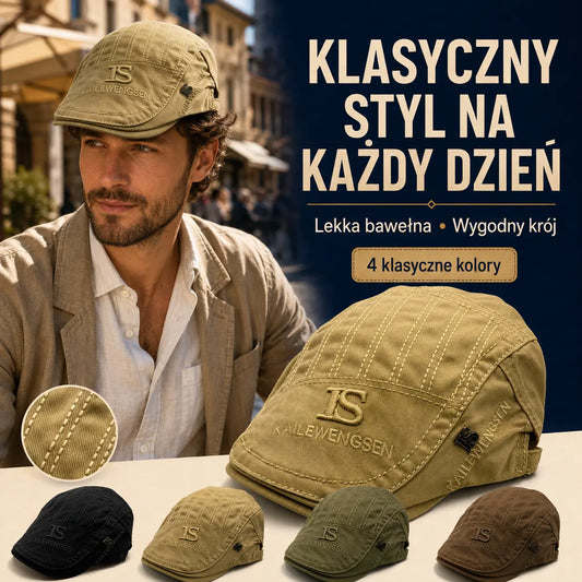💥2026 Nowy modny beret męski w stylu retro z czystej bawełny💥