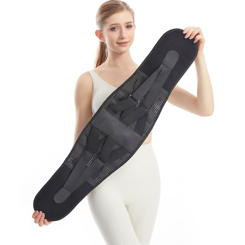 🌟Nowy oddychający pas wspierający talię ✔ Stała stalowa konstrukcja | Redukcja nacisku na plecy | Ciepły i modelujący brzuch