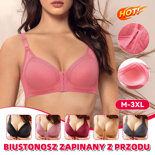 🔥💥Promocja ograniczona czasowo!💥【3 za 109 zł.】 Wysokiej jakości bezszwowy biustonosz push-up, modny i seksowny, zapobiegający wypadaniu