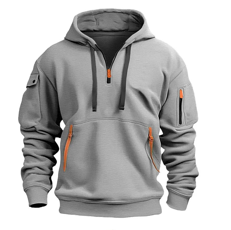 💥🧥【S-5XL】Męska sportowa bluza z kapturem zapinana na zamek i wiele kieszeni