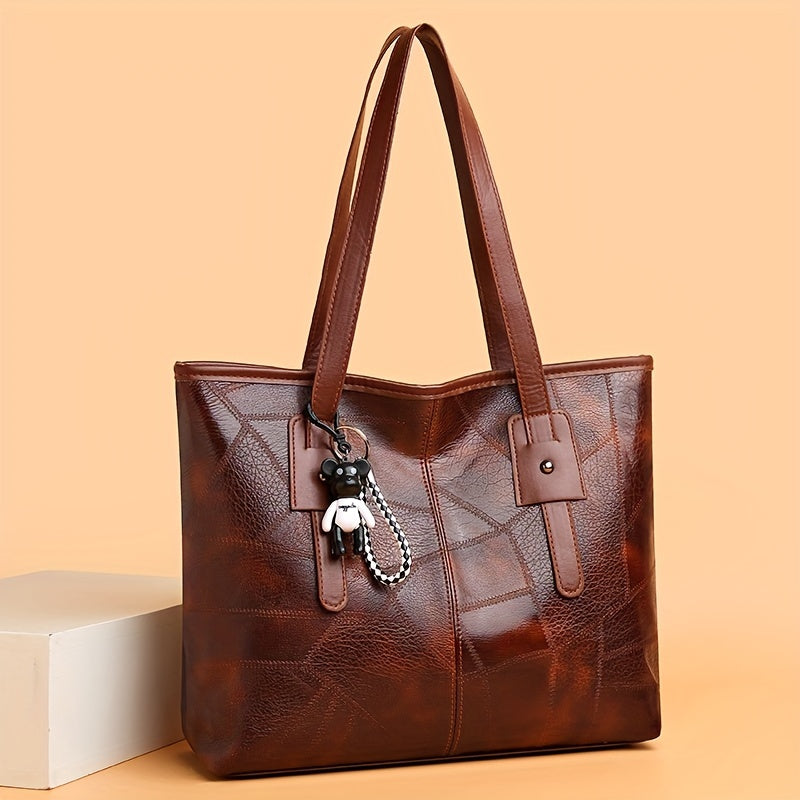 👜Bolso de hombro de cuero suave a la moda para mujer✨Informal de gran capacidad✨