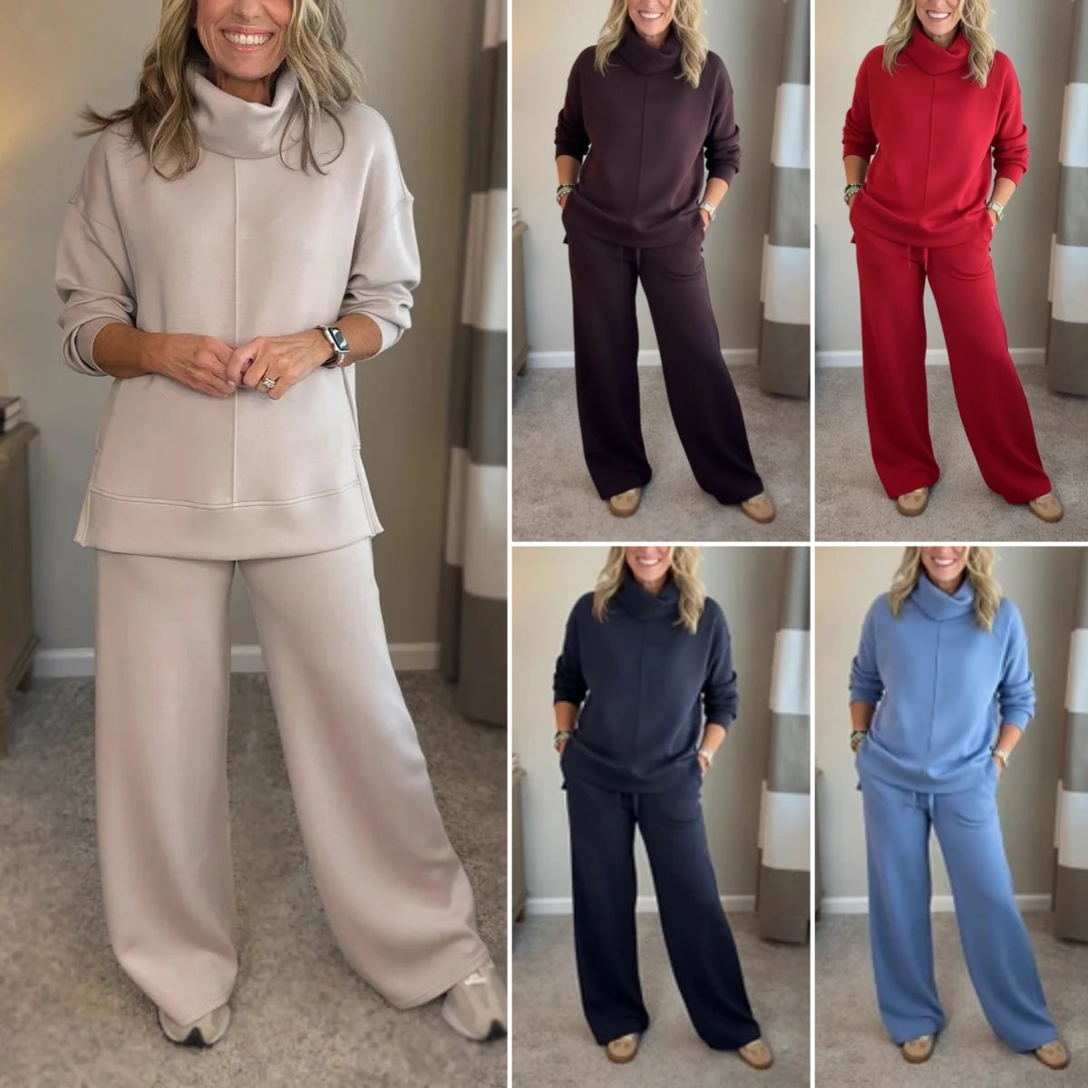 🔥✨Conjunto casual de mujer, nueva colección otoño-invierno, promoción por tiempo limitado.