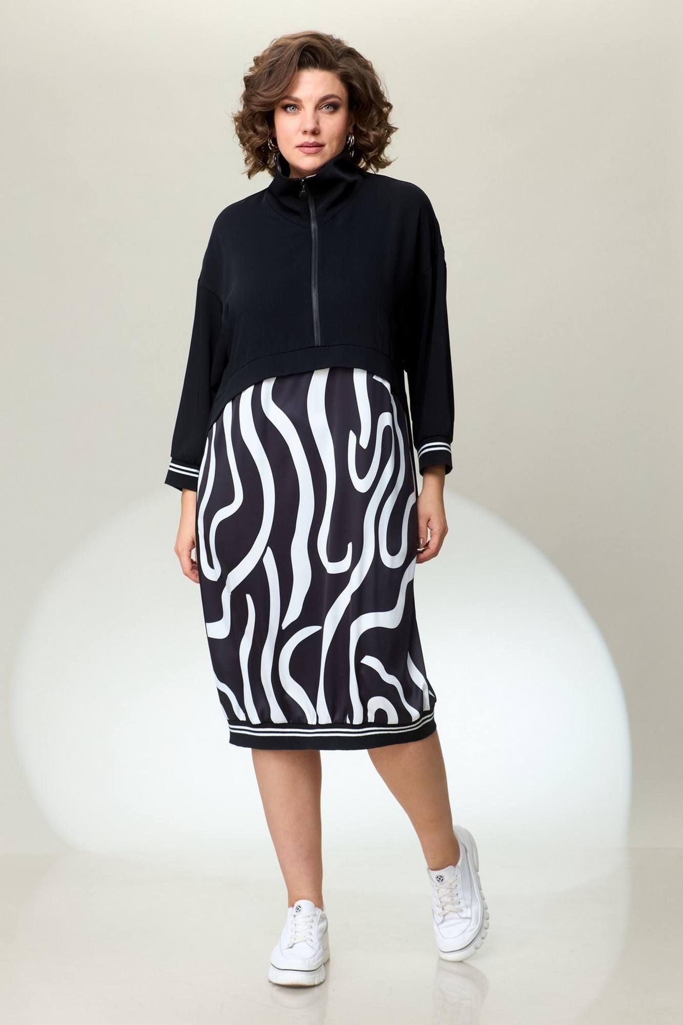 【S-5XL】 Wygodna, swobodna sukienka z klapami