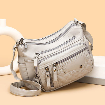 🔥【50% kedvezmény】2025 Új, nagy kapacitású puha bőr válltáska/crossbody táska