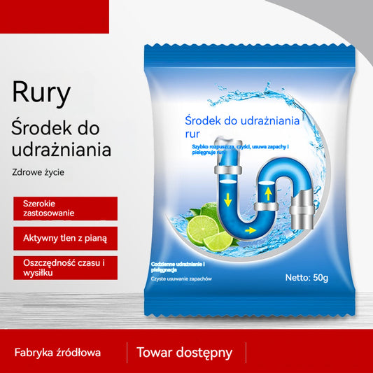 💪【6 opakowań】Silny środek do udrażniania rur, odpowiedni do rozpuszczania plam oleju w toaletach, odpływach podłogowych, kanalizacji i kuchniach, aby je zablokować i zapobiec korozji