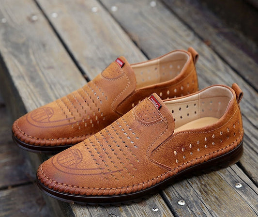 👟Zapatos casuales de cuero para exteriores para hombre