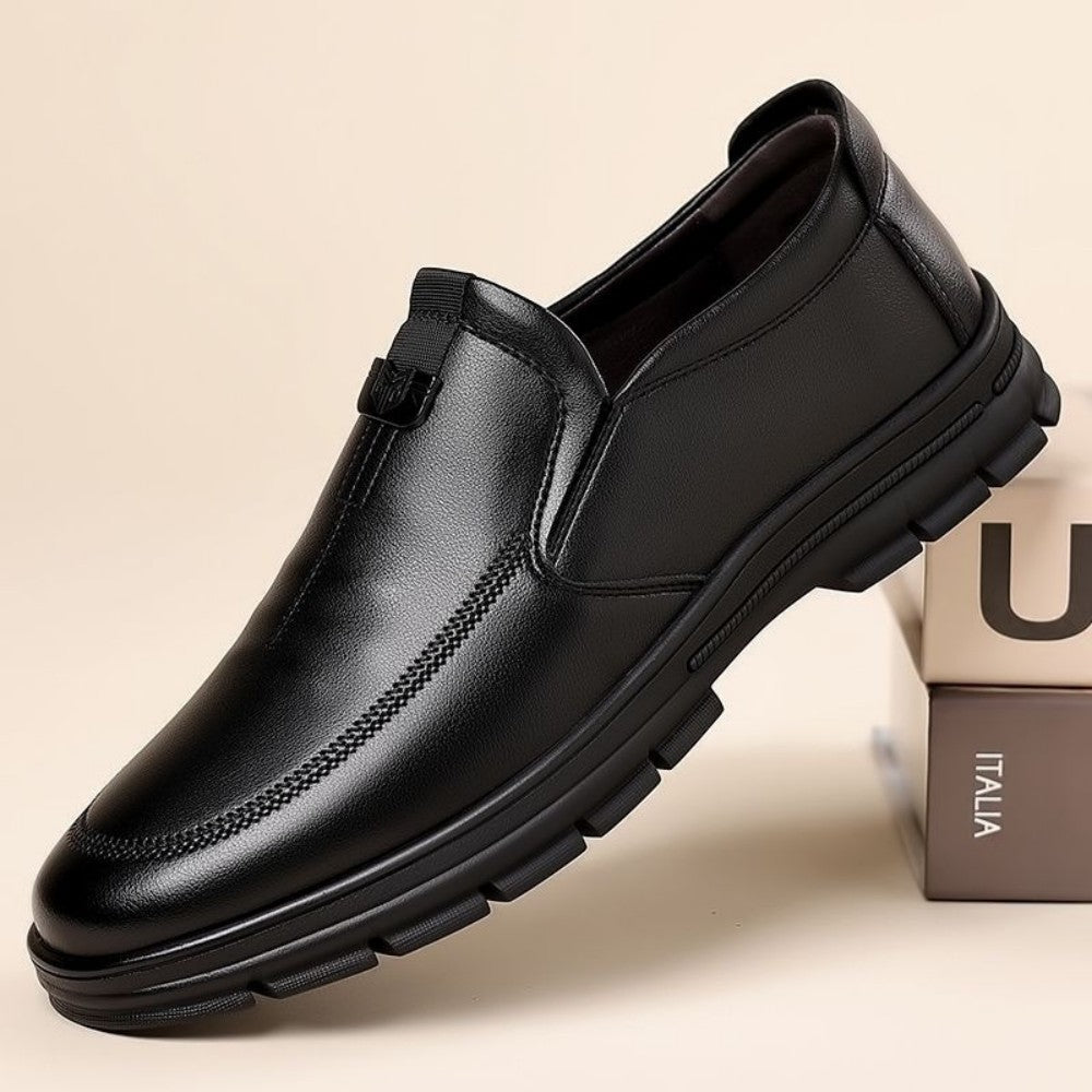 Nowe wiosenne buty męskie ze skóry: oddychające, uniwersalne, codzienne, eleganckie buty biznesowe w stylu brytyjskim