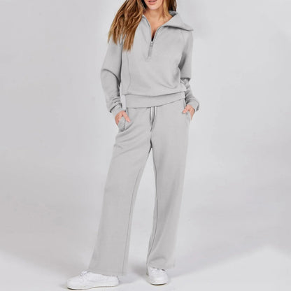 🔥S–2XL Conjunto casual elegante, sudadera de manga larga y pantalón ancho
