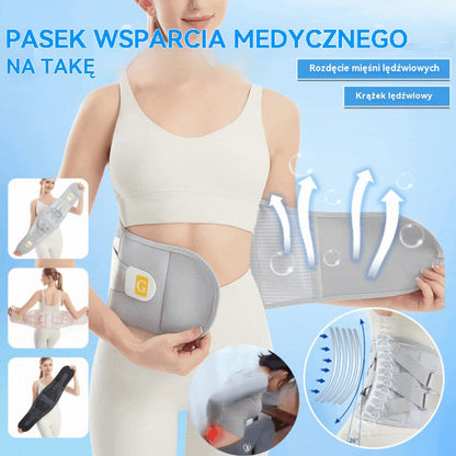 🌟Nowy oddychający pas wspierający talię ✔ Stała stalowa konstrukcja | Redukcja nacisku na plecy | Ciepły i modelujący brzuch