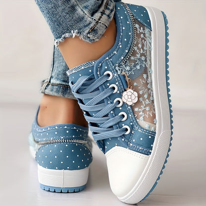 💕【35-42】2026 Lato Nowe Damskie Hollow Denim Casual Shoes