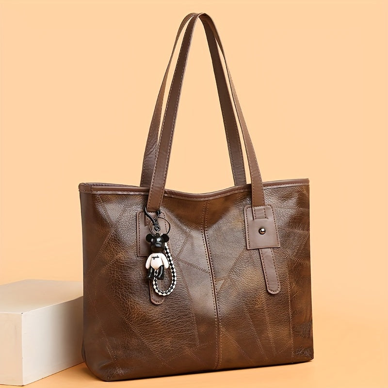 👜Bolso de hombro de cuero suave a la moda para mujer✨Informal de gran capacidad✨