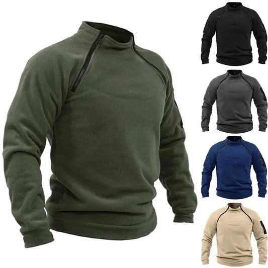 🎉✨【S-4XL】Nowa moda męska zimowa ciepła polarowa kurtka bazowa, bluza