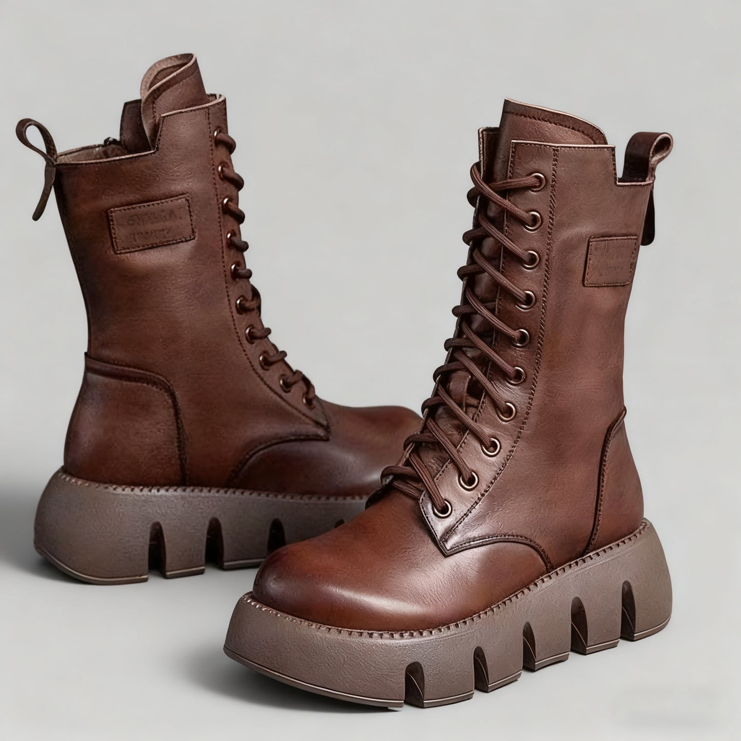 👢Oferta ograniczona: 42% zniżki 🔥【35-40】Nowe damskie wysokiej jakości, ręcznie robione, miękkie skórzane botki na jesień-zimę, martensy