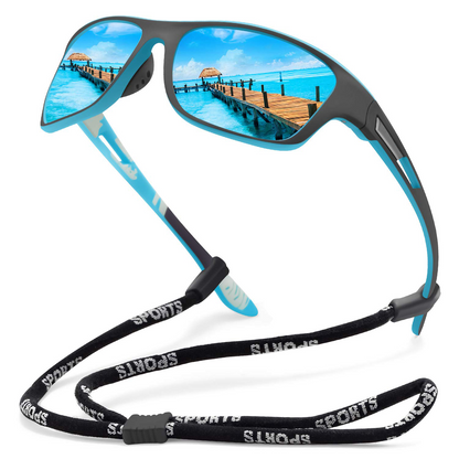 🚵‍♂️😎 【50% de descuento 🔥】🕶⚡ Gafas de sol deportivas polarizadas para hombre con lente de espejo real, modernas y a prueba de polvo, perfectas para ciclismo al aire libre