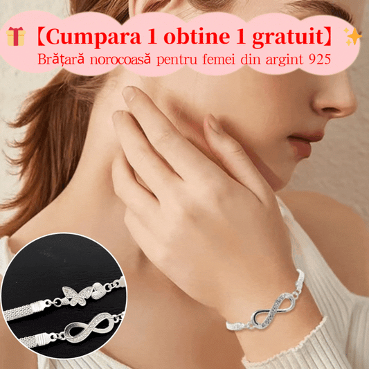 【🎁Compra 1 y llévate 1 gratis】✨Pulsera de la suerte de plata 925 para mujer