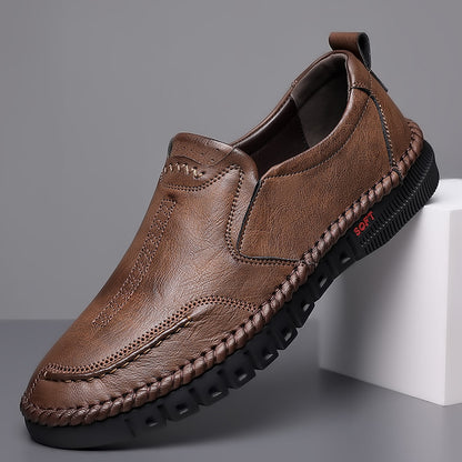 🔥👞【39-44】 Pantofi casual din piele pentru bărbați cu talpă moale