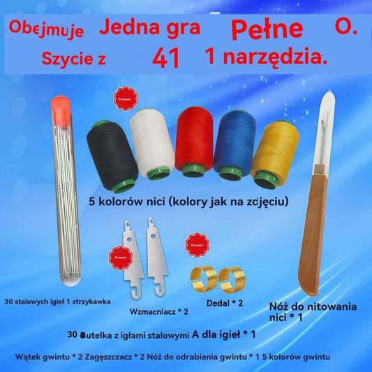 🧵🧰 Kompletny zestaw do szycia 41 w 1 – praktyczny, trwały i łatwy w użyciu w domu ✂️