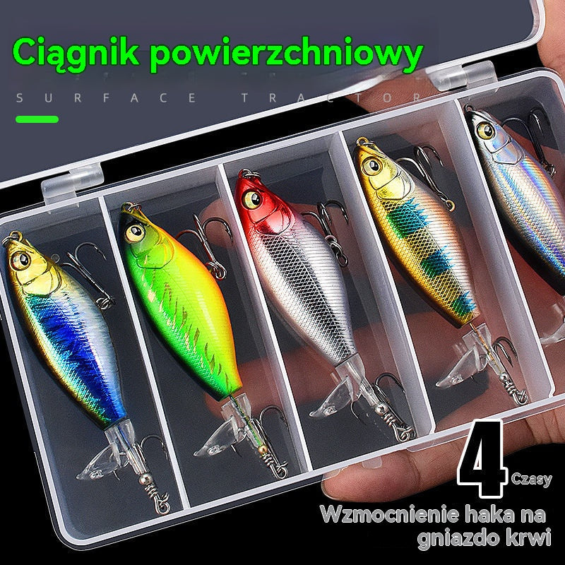 🐟🎣【6 sztuk】Przynęta na ryby Bionic Minnow Tractor Propeller