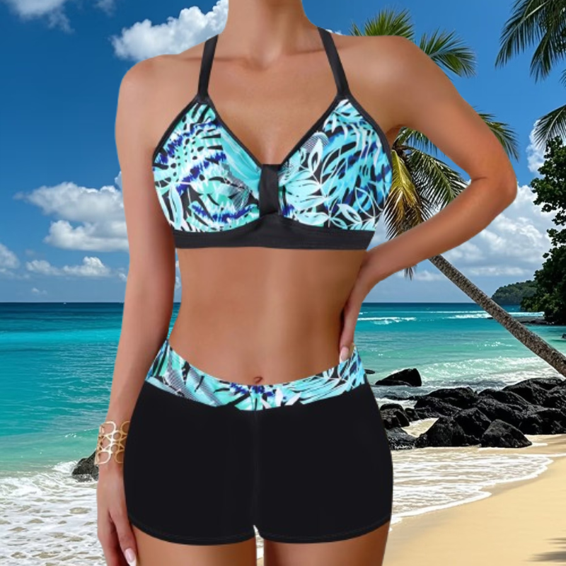 🏖️👙🌴【S-5XL】Komplet kopalk s potiskom za počitnice na plaži 2026