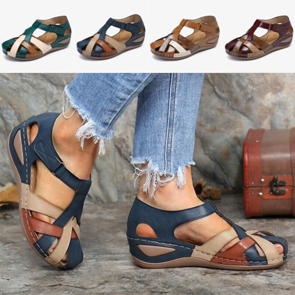 ✨🩰【Promocja sezonowa】【35-43】Damskie wygodne rzymskie sandały z miękkiej skóry