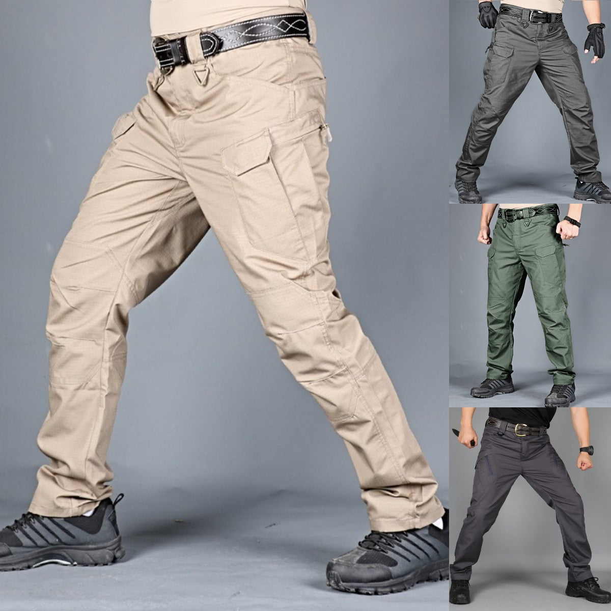 Férfi vízálló, kopásálló taktikai nadrágok S-6XL | Teherszállító, munkaruha, kültéri sport nadrágok (40-105 kg)