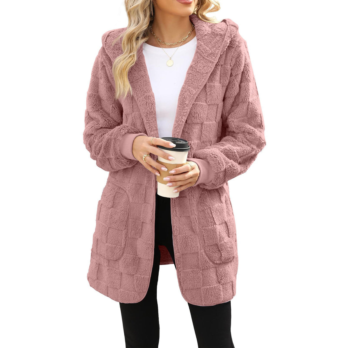 🔥【S-5XL】🌸Novost za zimsko sezono: ženska casual jakna s kariranim flisom