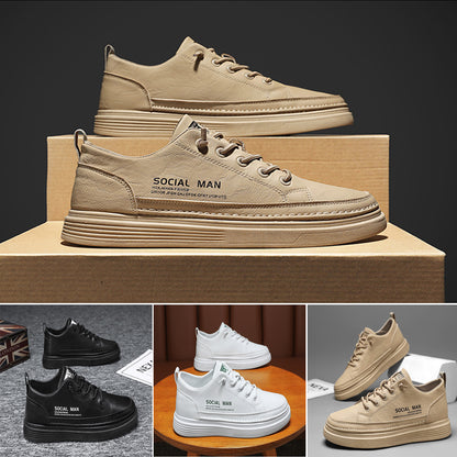 【39-44】2025 wiosenne nowe buty na co dzień z miękkiej skóry bydlęcej