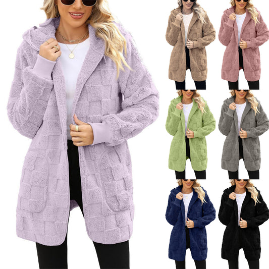 🔥【S-5XL】🌸Novost za zimsko sezono: ženska casual jakna s kariranim flisom