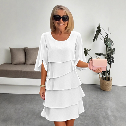 💃🎁【S-3XL】✨Elegancka, wielowarstwowa sukienka z falbankami na mankietach, stylowa i wyrafinowana💃