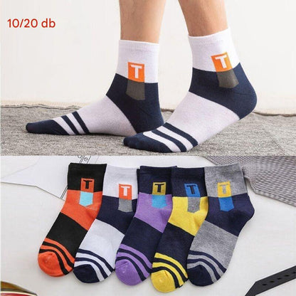 🧦Vásárolj 5-et, és kapsz 5-et ingyen【10 pár】Lélegző, szagálló és izzadságelnyelő sportzokni férfiaknak