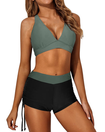 🏖️🧚‍♀️【S-2XL】😍 Hitro sušeče ženske dvodelne kopalke, bikini večjih velikosti