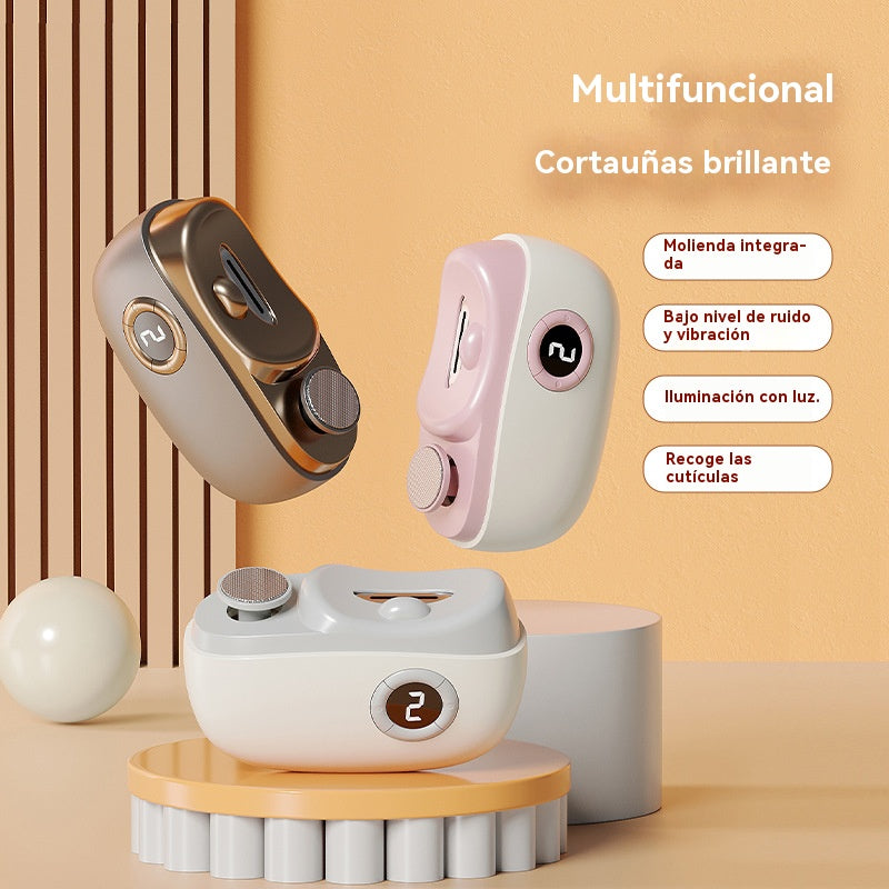 ✂️💅🔥 Lima de uñas eléctrica multifuncional, cortauñas eléctrico con protección antipellizcos