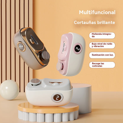 ✂️💅🔥 Lima de uñas eléctrica multifuncional, cortauñas eléctrico con protección antipellizcos