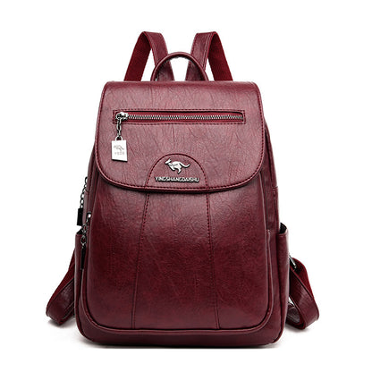 Rucsac de călătorie retro pentru femei din piele moale