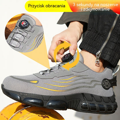 🥾🔥【Zniżka】Buty robocze – ze stalowym noskiem, odporne na uderzenia i przebicia, wygodne i antypoślizgowe