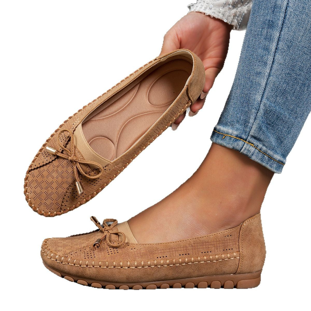 🔥Hit Sprzedaży 【Rabat 50%】✨【36-43】 Damskie buty ortopedyczne z prawdziwej skóry, lekkie, antypoślizgowe, oddychające i wygodne.