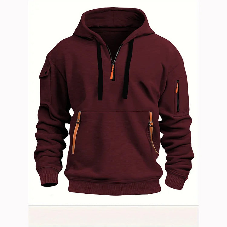 💥🧥【S-5XL】Męska sportowa bluza z kapturem zapinana na zamek i wiele kieszeni
