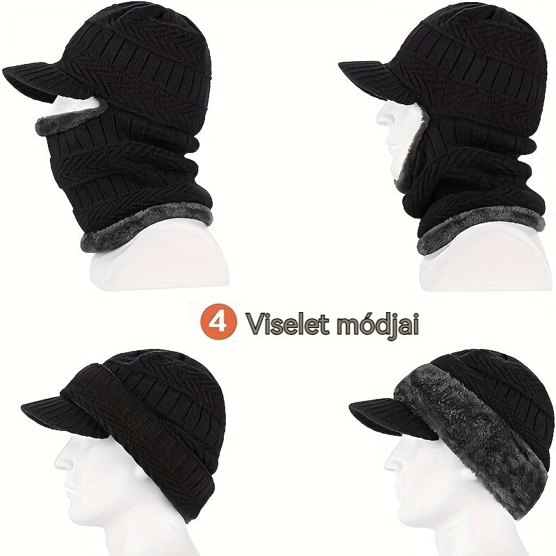 🔥 Egyrészes, vastag gyapjúsapka, szélálló, kültéri használatra.