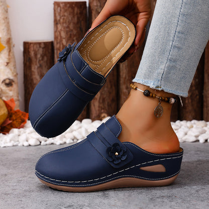 🔥🎉Wysokiej jakości buty damskie, miękka i wygodna podeszwa, wzór retro kwiatowy.